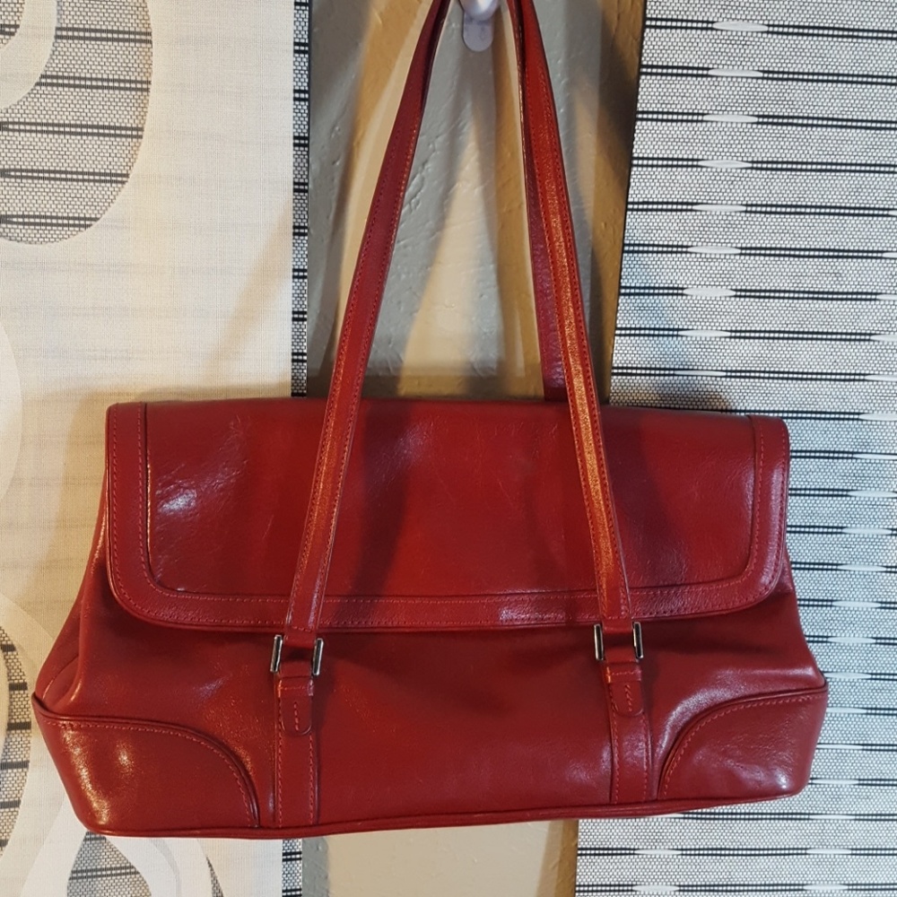 Nordstrom red leather purse